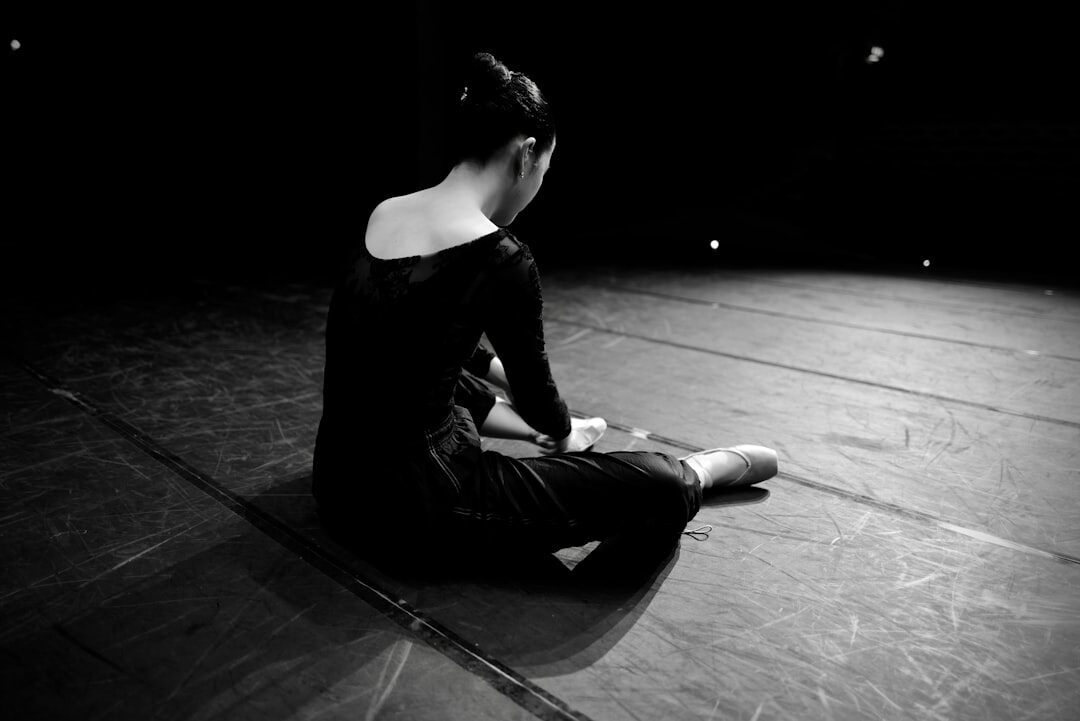 actress on theater stage
